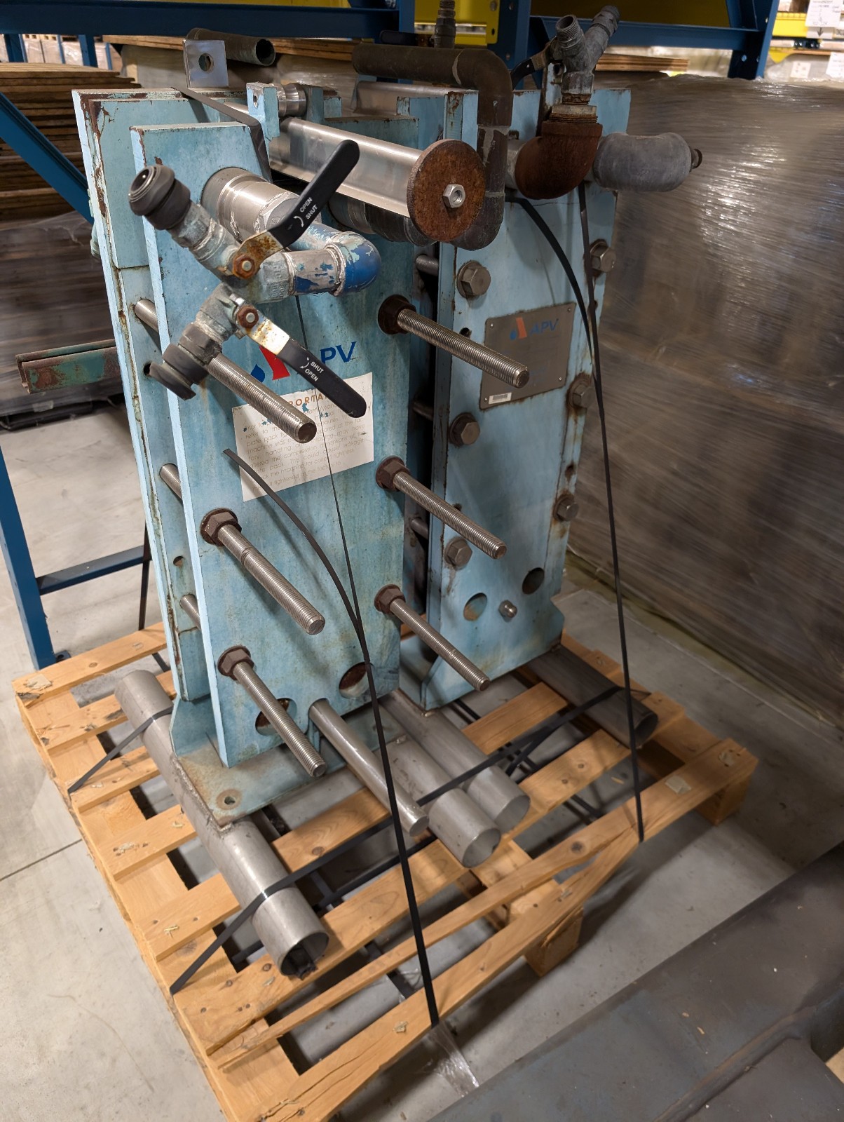 Two (2) AVP HXCB-6 Industrial Thermal Plate Heat Exchanger USED