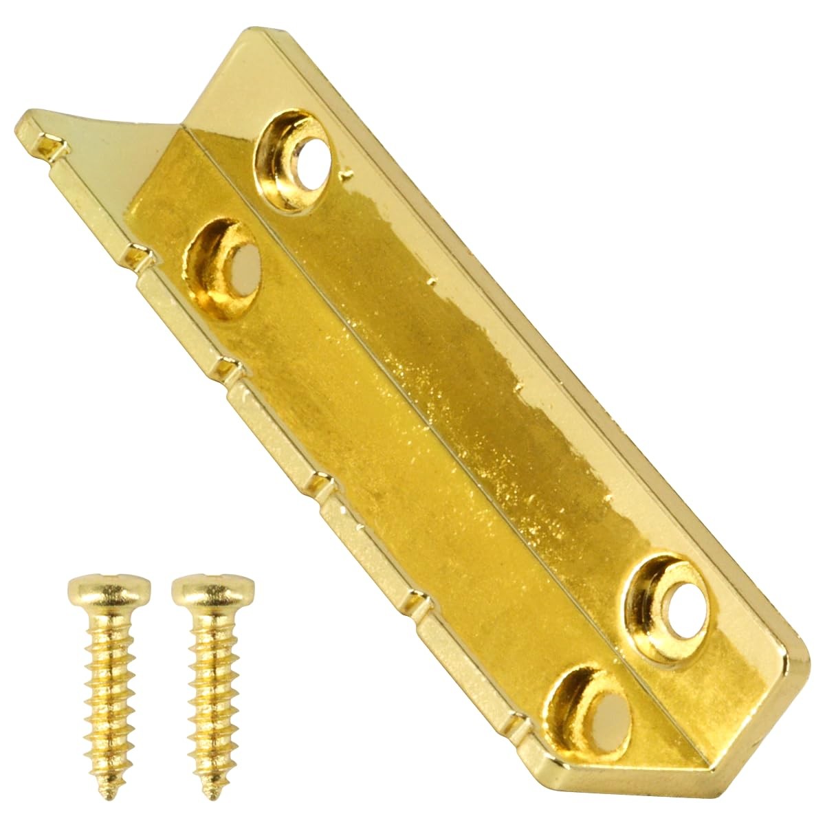 Domofa Metal Guitar Nut Slotted for Lap Steel or Acoustic Gold