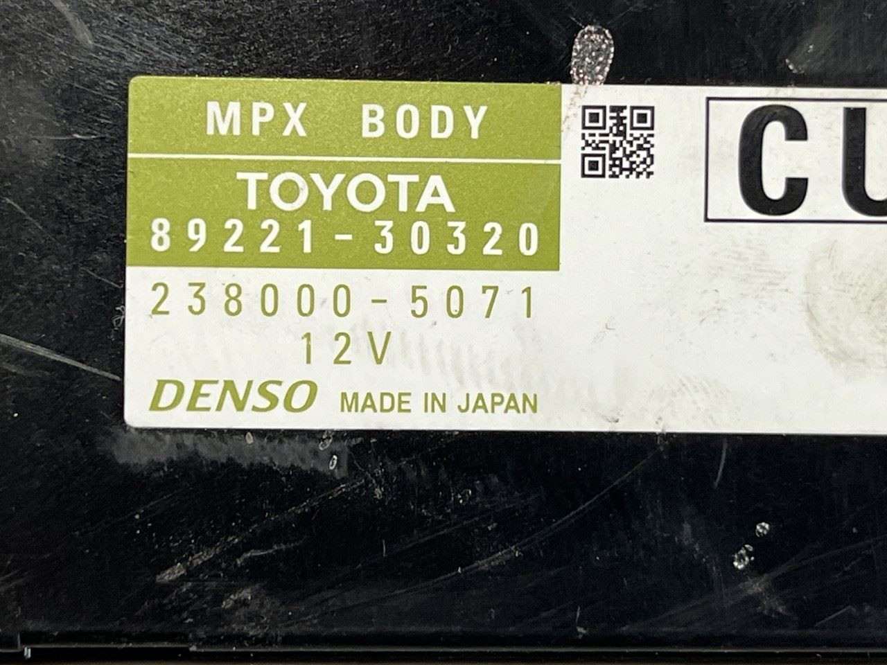 2014 2015 LEXUS GS350 BODY MULTIPLEX CONTROL MODULE 89221-30320