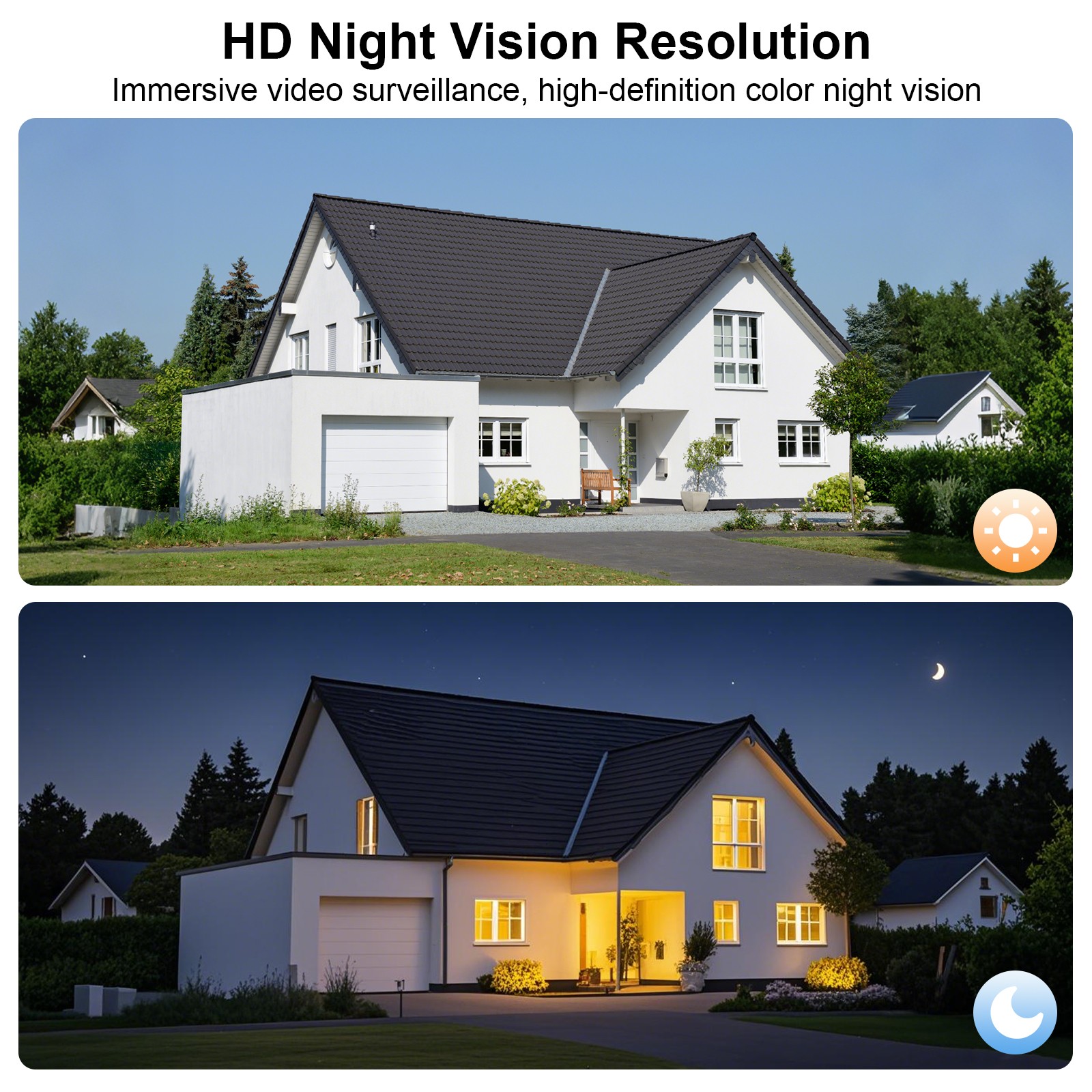ANRAN Solar Security Wall Light Camera Wireless Camera WiFi Home Outdoor Home