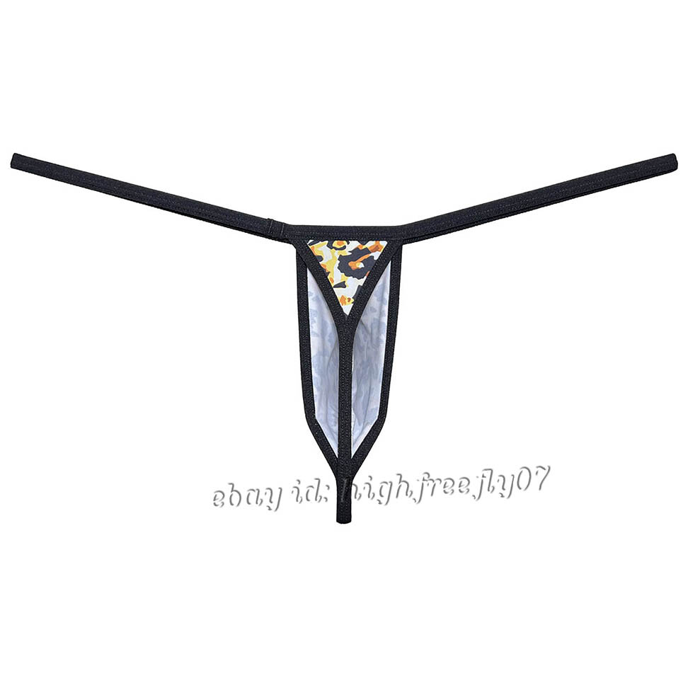 Men's G-String Stretch Underwear Hipster Guy Bulge Pouch Minimum Coverage T-Back