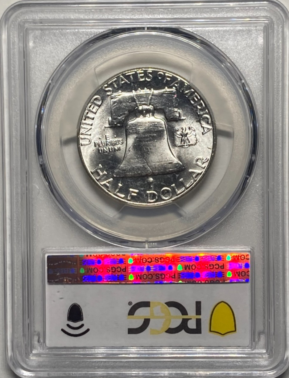 1963 Franklin Half Dollar PCGS MS63 - Bright White - Awesome Luster!