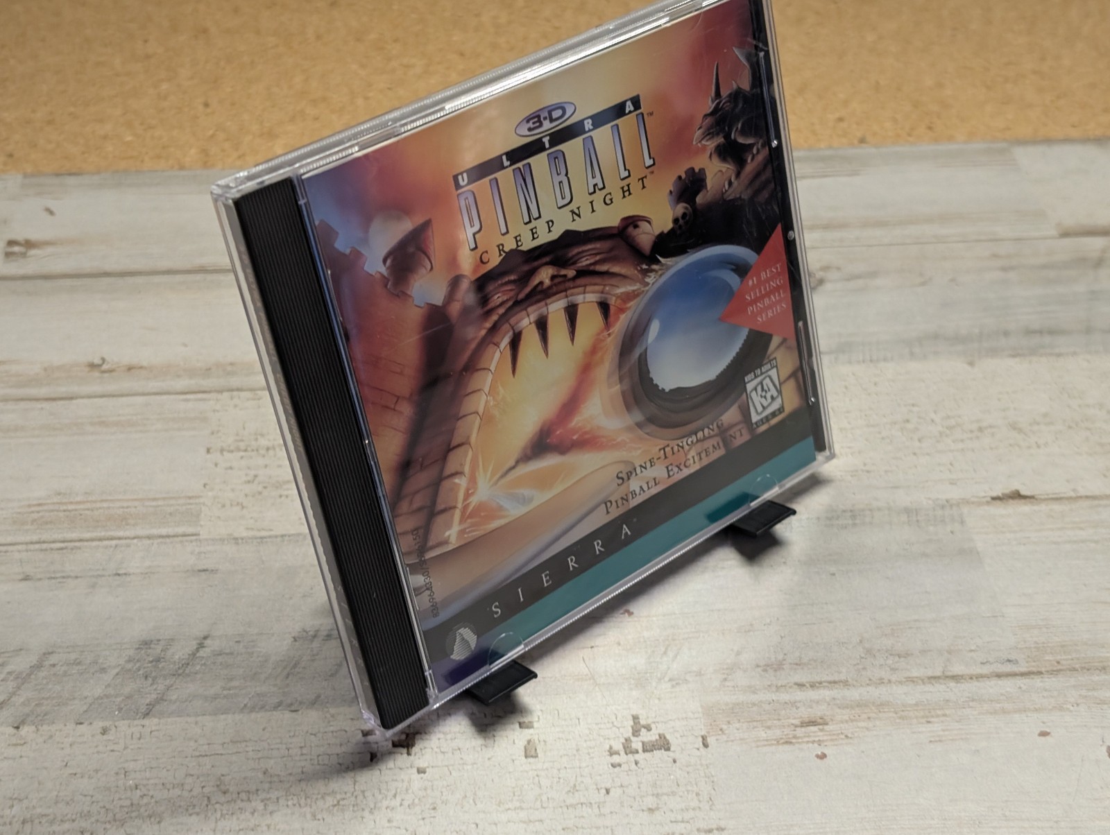 Small Box PC Computer Game Software CD Jewel Case DVD Display Stand - Black