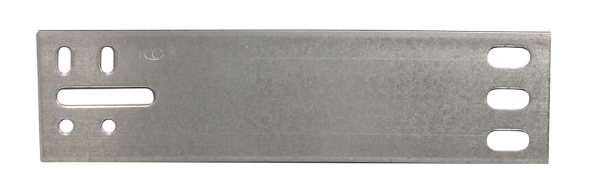 Garage Door #6 High Lift Track Splice Plates; Galvanized Steel; 6"
