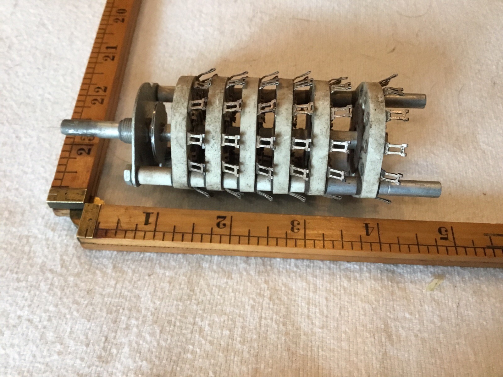 Vintage CRL Rotary Switch  6 Deck M7474474 12 Contact Each Deck