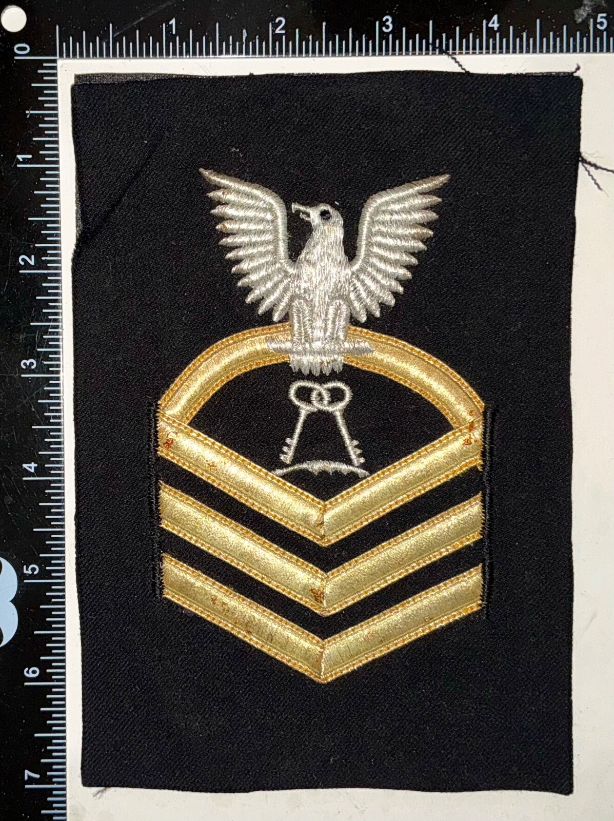USN US Navy Commissary Steward Chief Petty Officer CPO BULLION Rate Patch