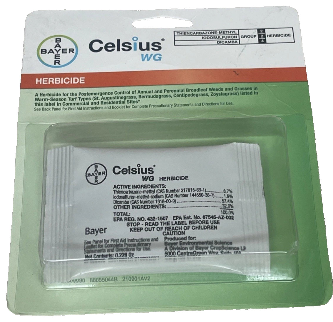 Celsius Herbicide - Single dose 0.226 oz Easy Mix Packet - Post Emergent
