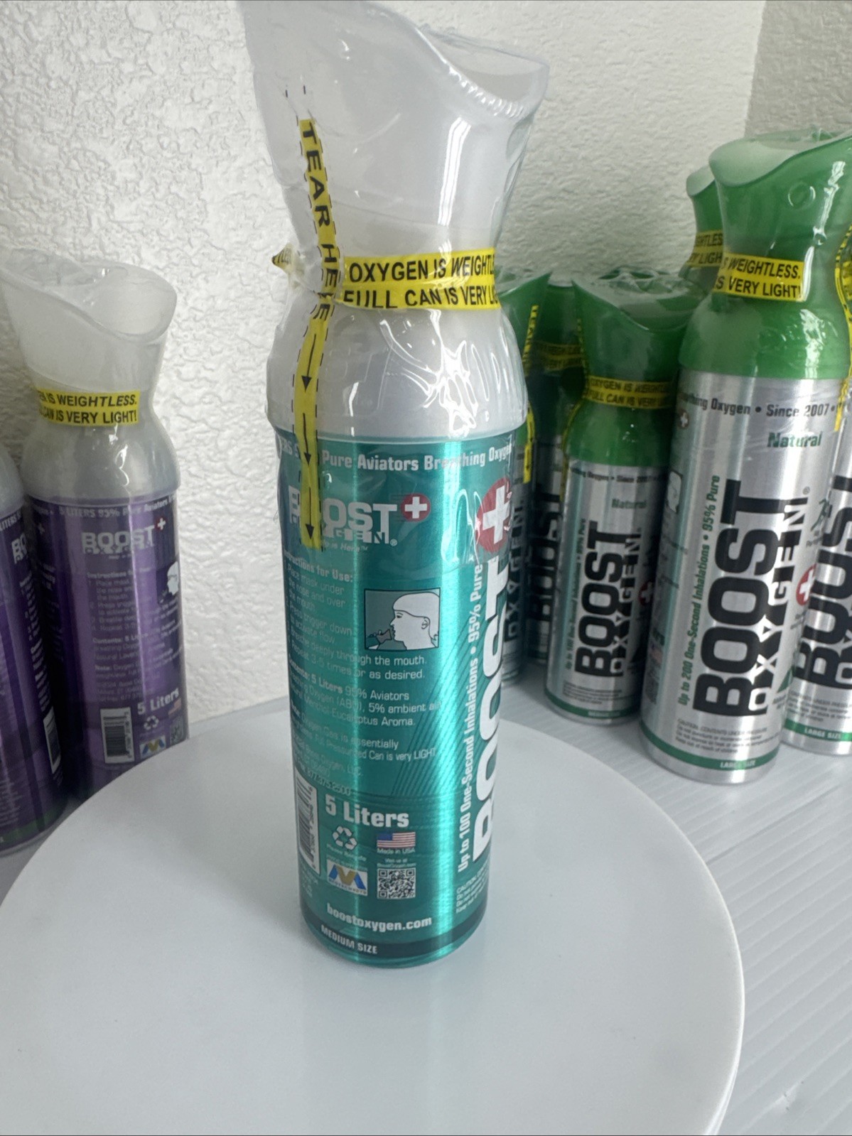 Boost Oxygen Energy Menthol-Eucalyptus 5 Liter Medium Size🎈FREE SHIP🎈Breathe