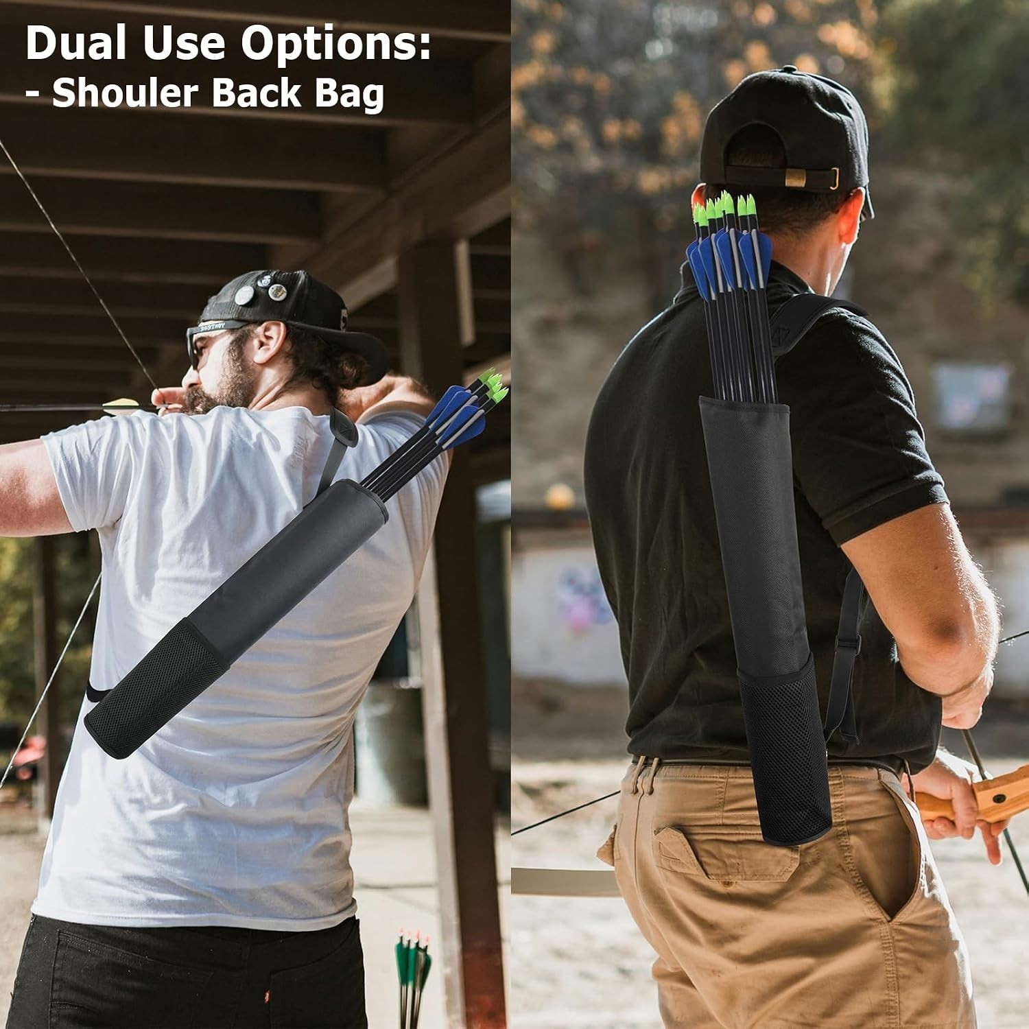 Adjustable Archery Quiver Backpack for Hunting and Practice