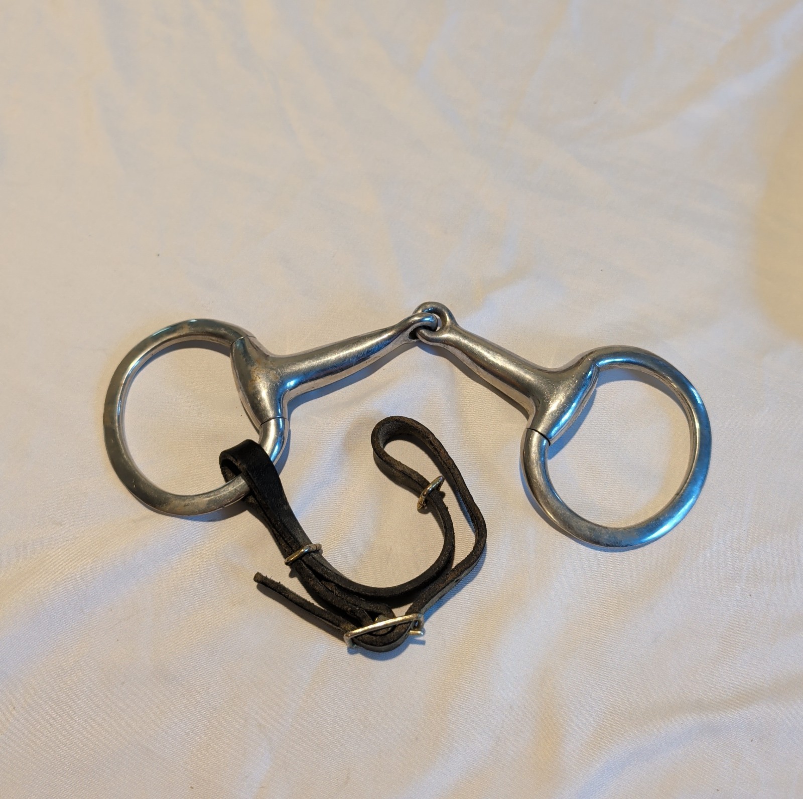 5” Thick Mouth EggButt Snaffle Flat Rings English Horse Equine Riding