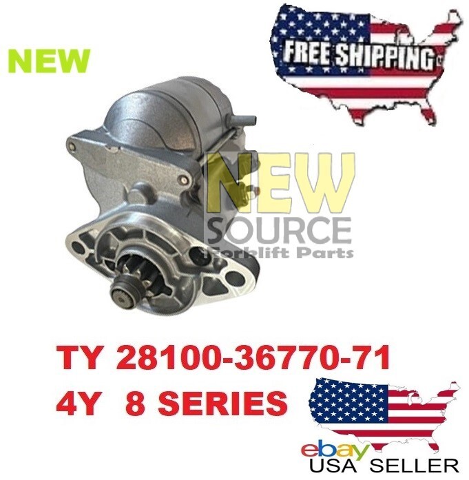 28100-36770-71 TOYOTA 4Y FORKLIFT 8 SERIES 2014-UP  STARTER  MOTOR NEW MP085