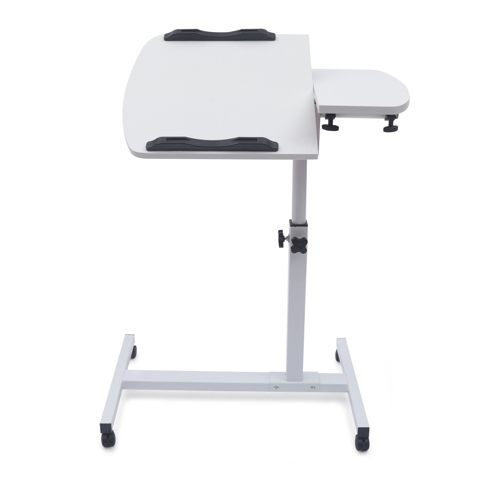 Over Bed Table Mobile Rolling Laptop Stand Computer Bedside Table Adjustable New