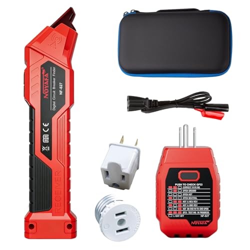NF-827S Circuit Breaker Locator, GFCI Outlet Tester, Circuit Breaker Finder