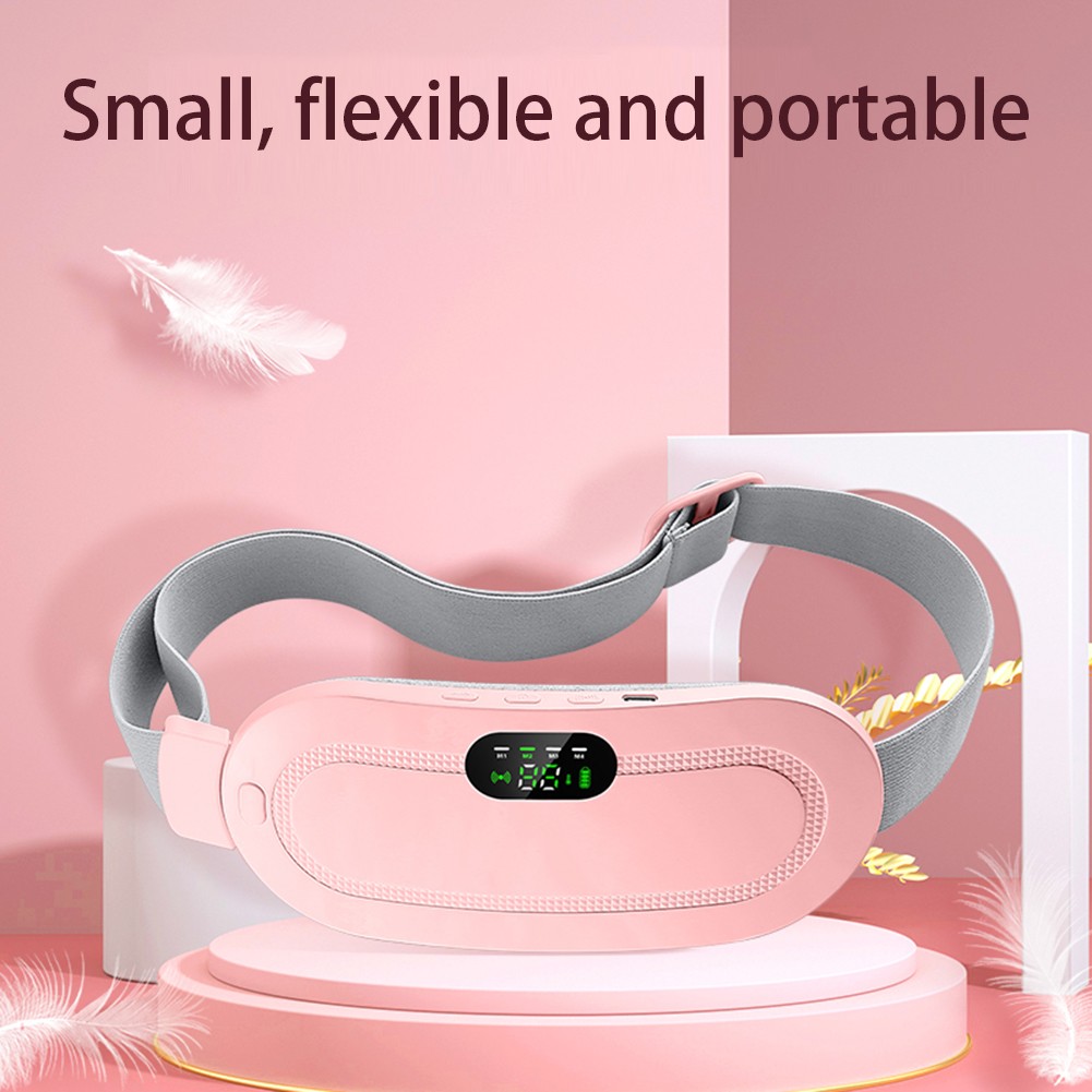 Menstrual Heating Pad Smart Warm Belt Relief Waist Pain Cramps Vibrating Abdomin