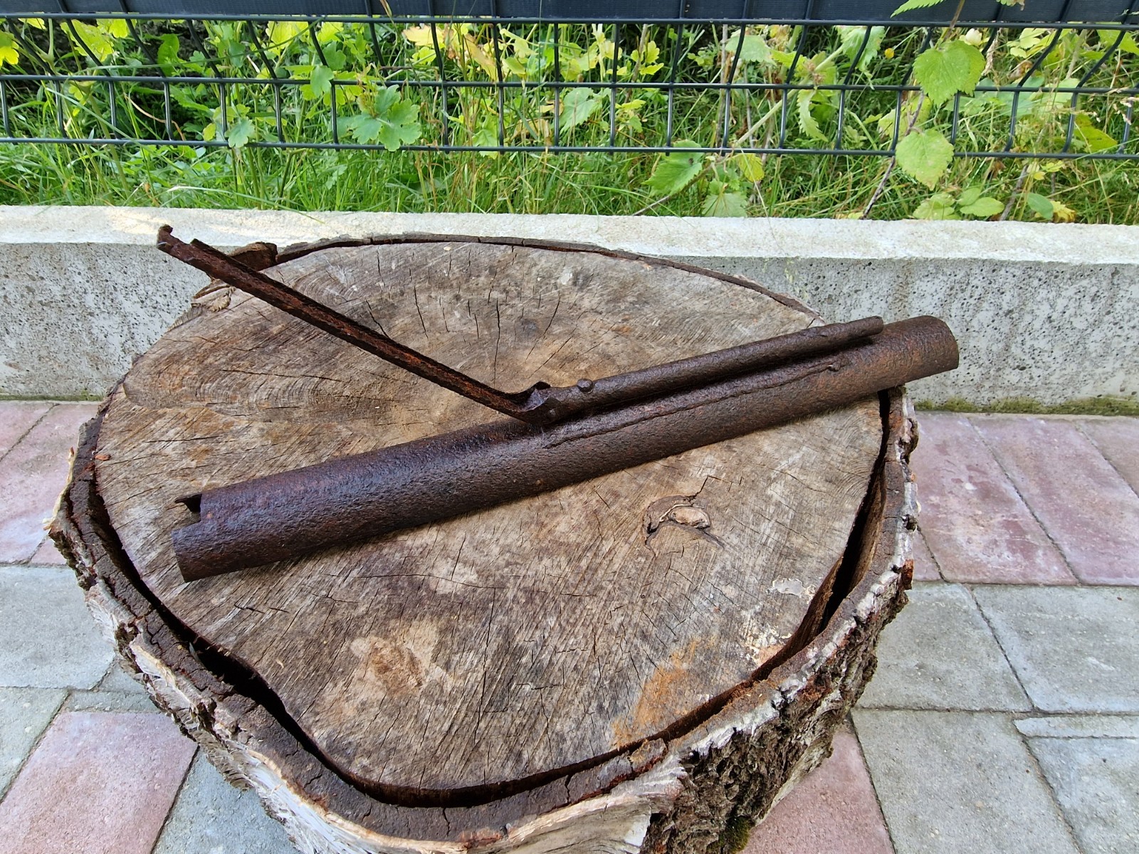WW2 Accessories Panzerfaust part from the German bunker rare relic.