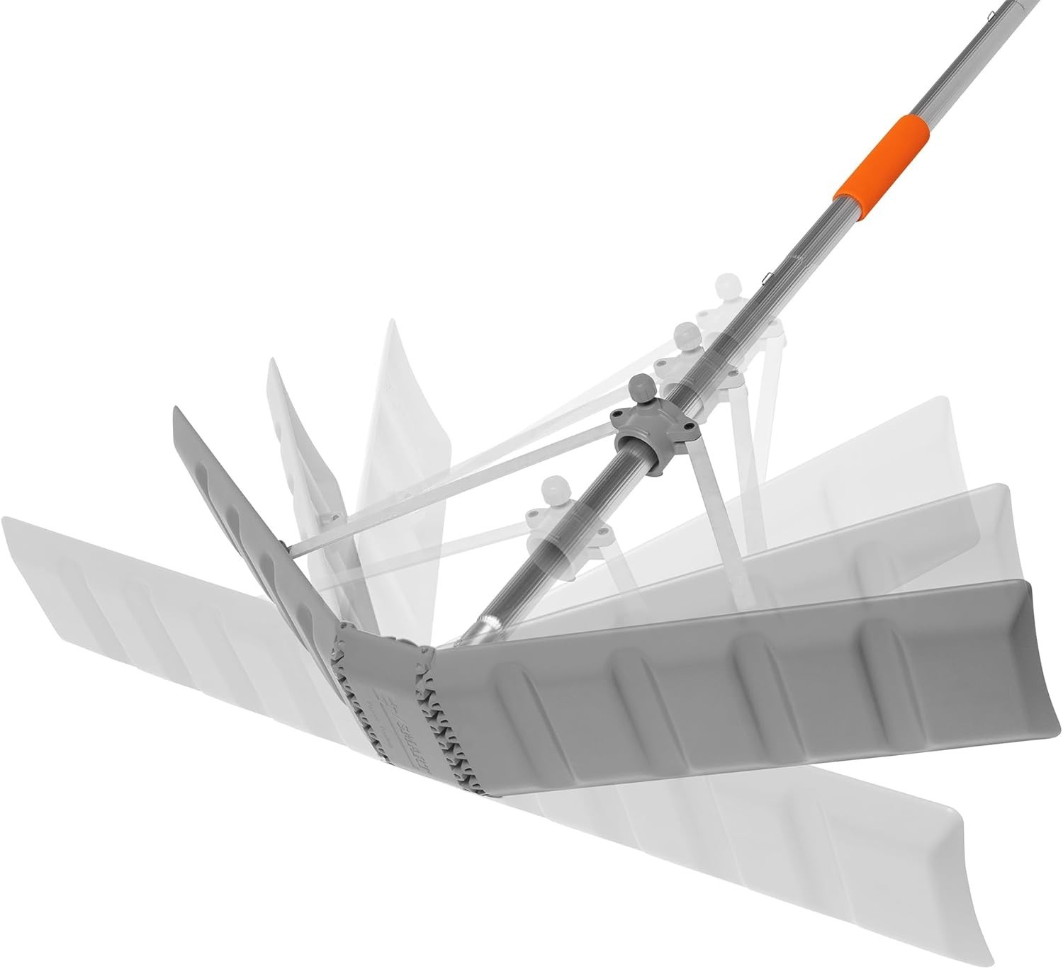 EZ Smart Snow Roof Rake w/ 16ft Pole, Easy Snow Removal from Roof, Prevents Ice