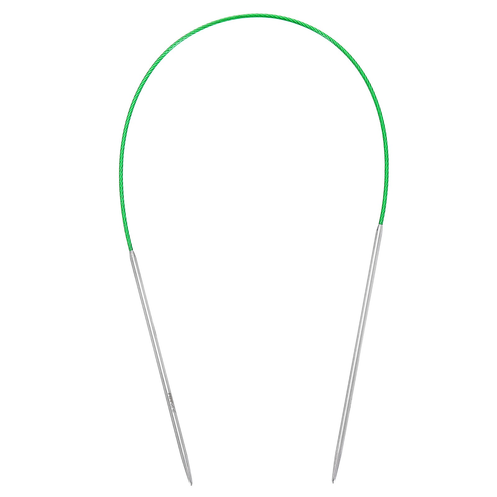 Size US 1 Knitting Needles Circular Needle 16" Round Stainless Steel Green