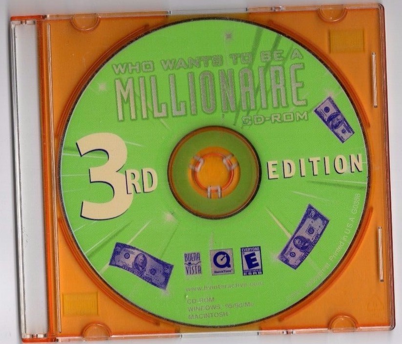 Who Wants To Be A Millionaire 3rd Edition CD-ROM (PC, 2001) - Disc Only!