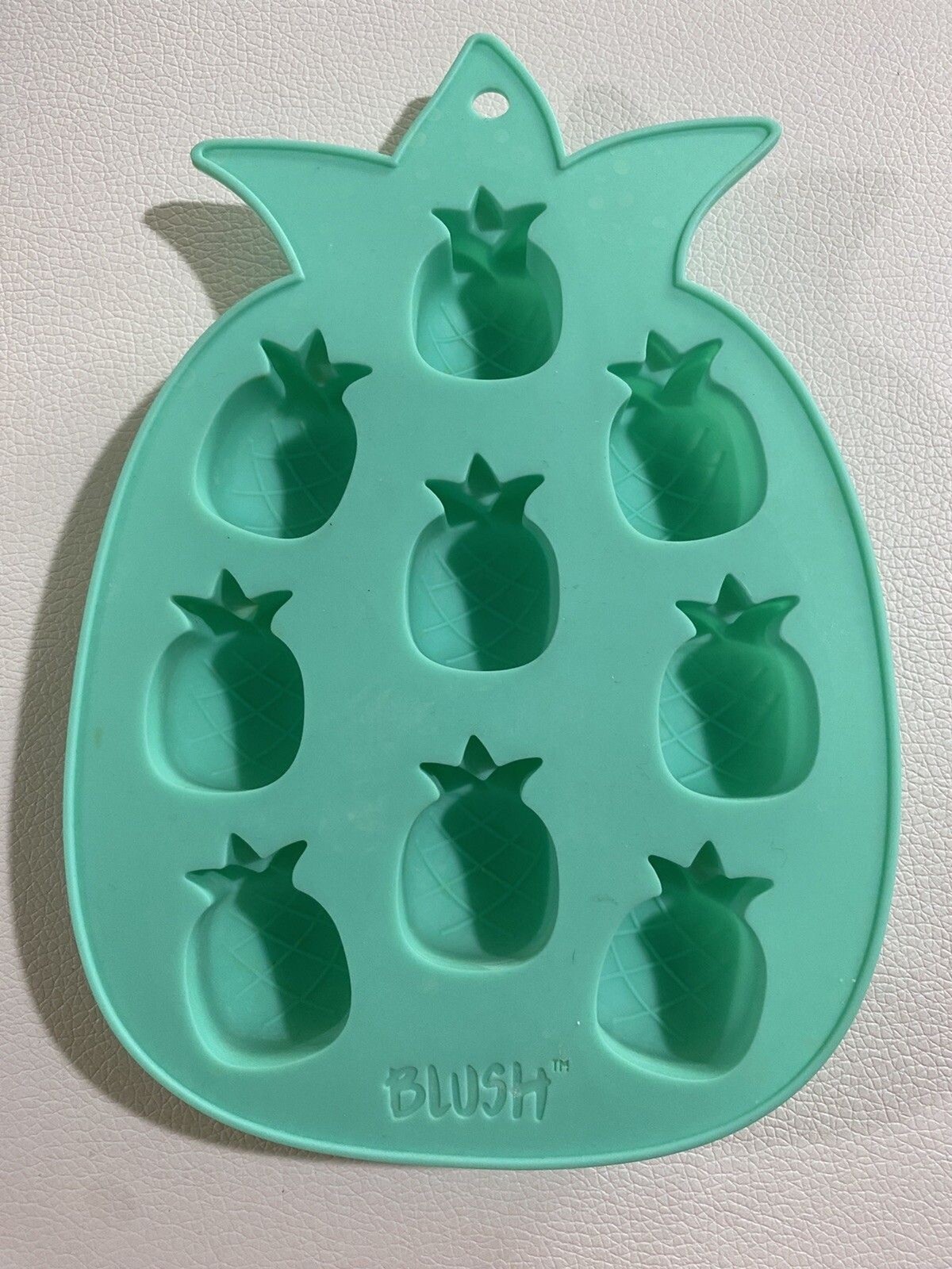 Green Aqua Pineapple Shaped Silicone Ice Cube Tray/Mold