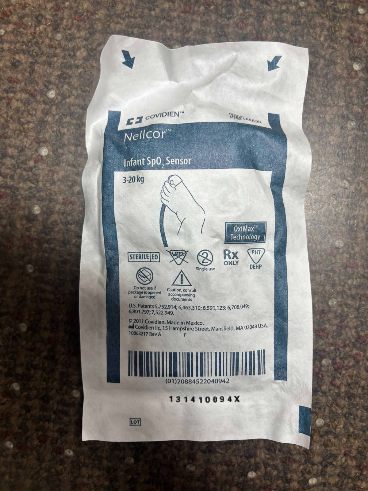 Nellcor Infant Spo2 Sensor MAXI New pk/24