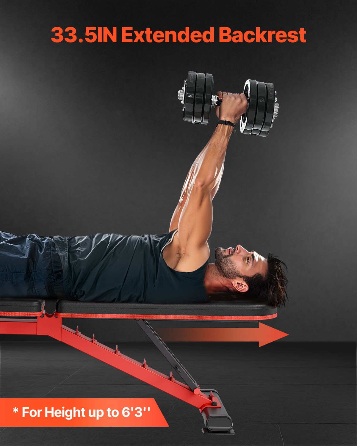 Weight Bench Sit up Bench for Home Gym Strength Training Adjustable Foldable