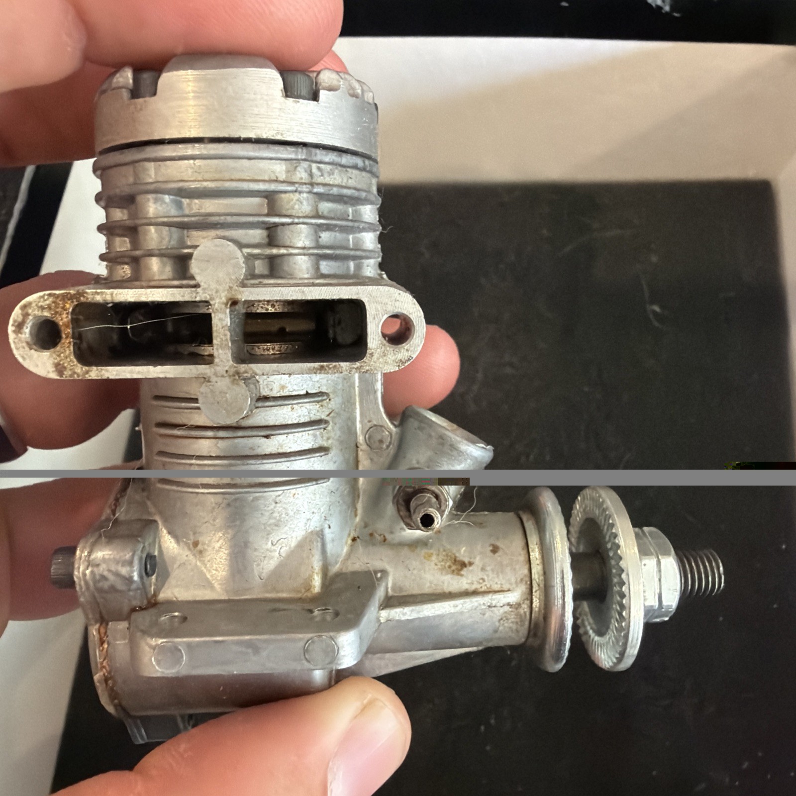 RC Model Airplane Engine Fox 35 Stunt 50th Anniversary Control Line Used In Box