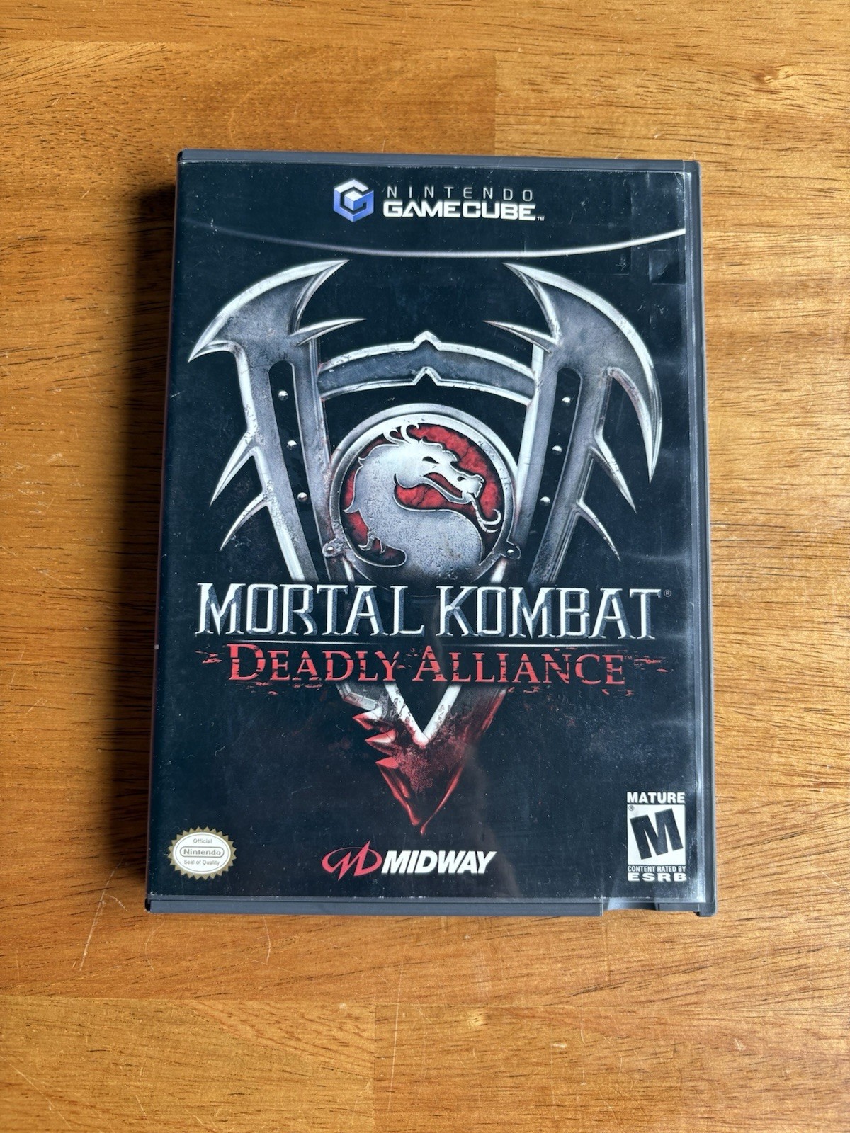 Mortal Kombat Deadly Alliance Case Only Nintendo Gamecube Black Label (NO GAME)