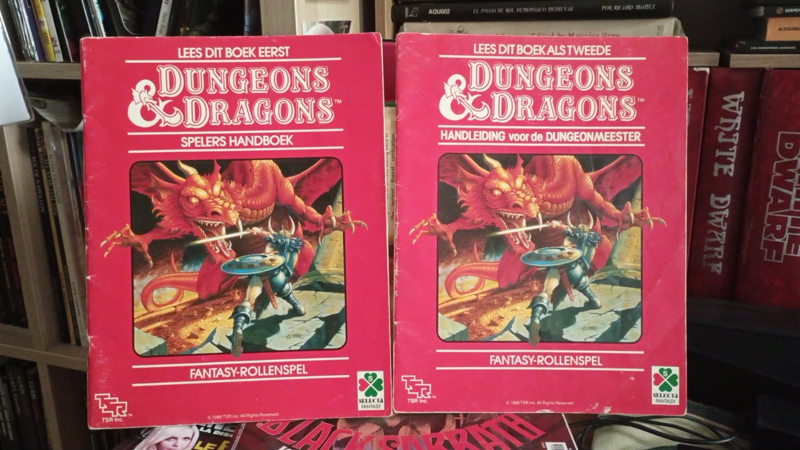 tsr selecta D&D Basic Set Red Box Rulebooks only BECMI Mentzer