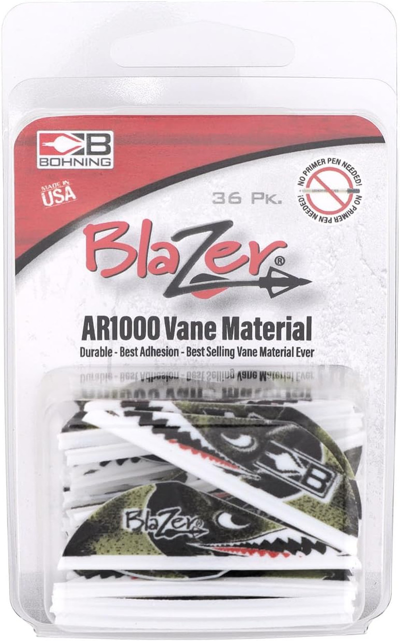 True Color Blazer Vane, 2” Hunting, 3D, Vane, Flying Tiger Shark, 36Pk
