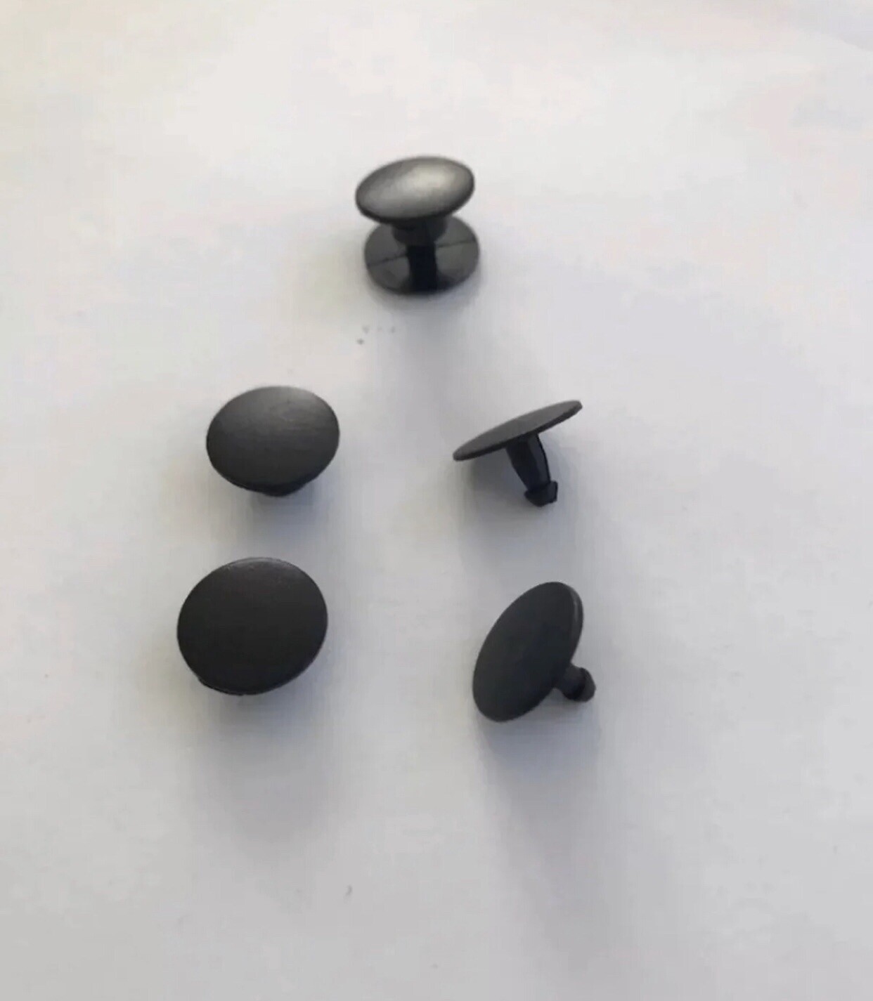 2 SOLID BLACK MATTE RIVETS, BUTTON REPLACEMENT FITS CROCS FAST USA SHIP