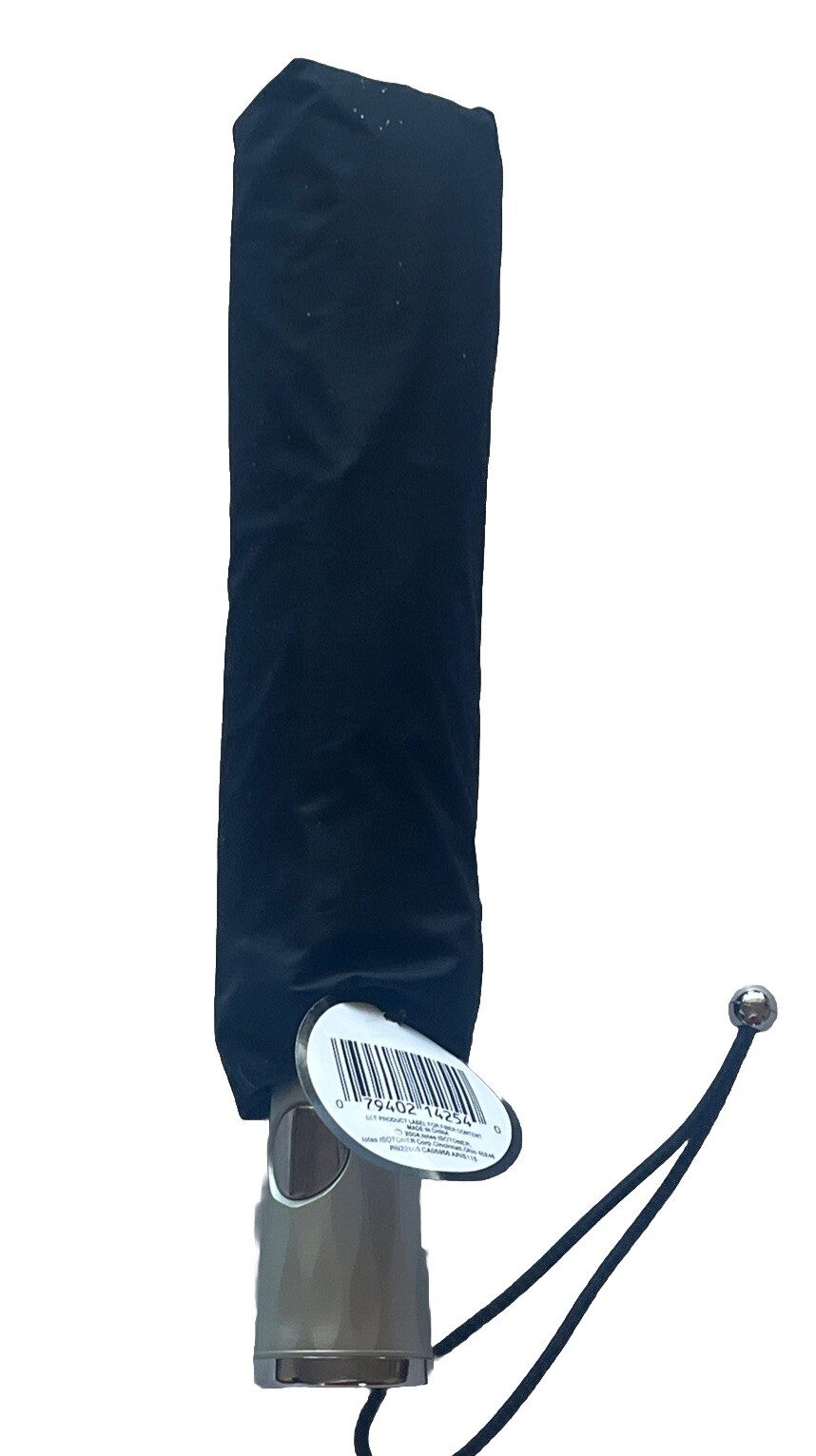 totes Automatic Open Travel Canopy 42" Foldable to 12" Umbrella Black READ