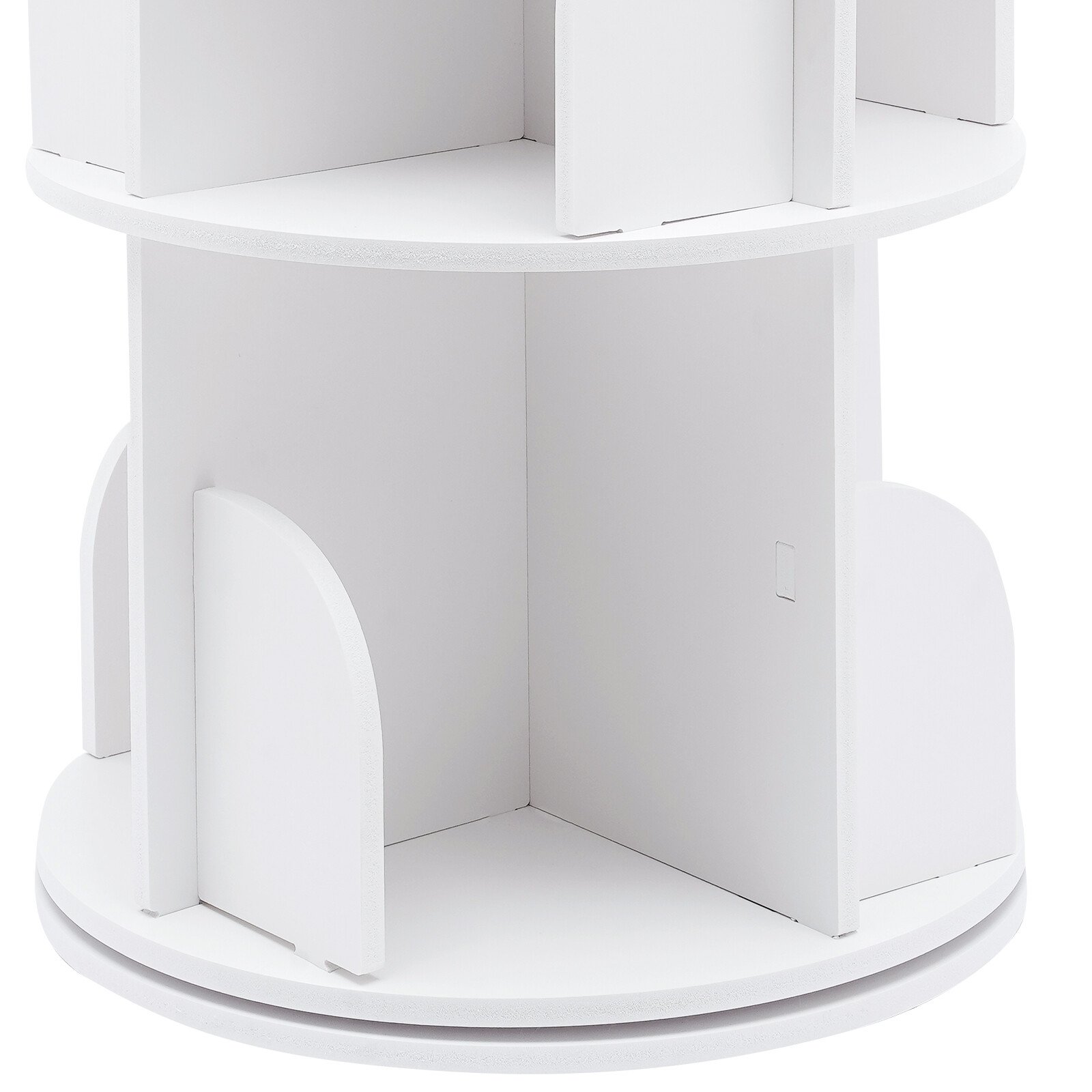 3Tier 360 Rotating Bookshelf Bookcase Storage Shelf Freestanding Display Rack