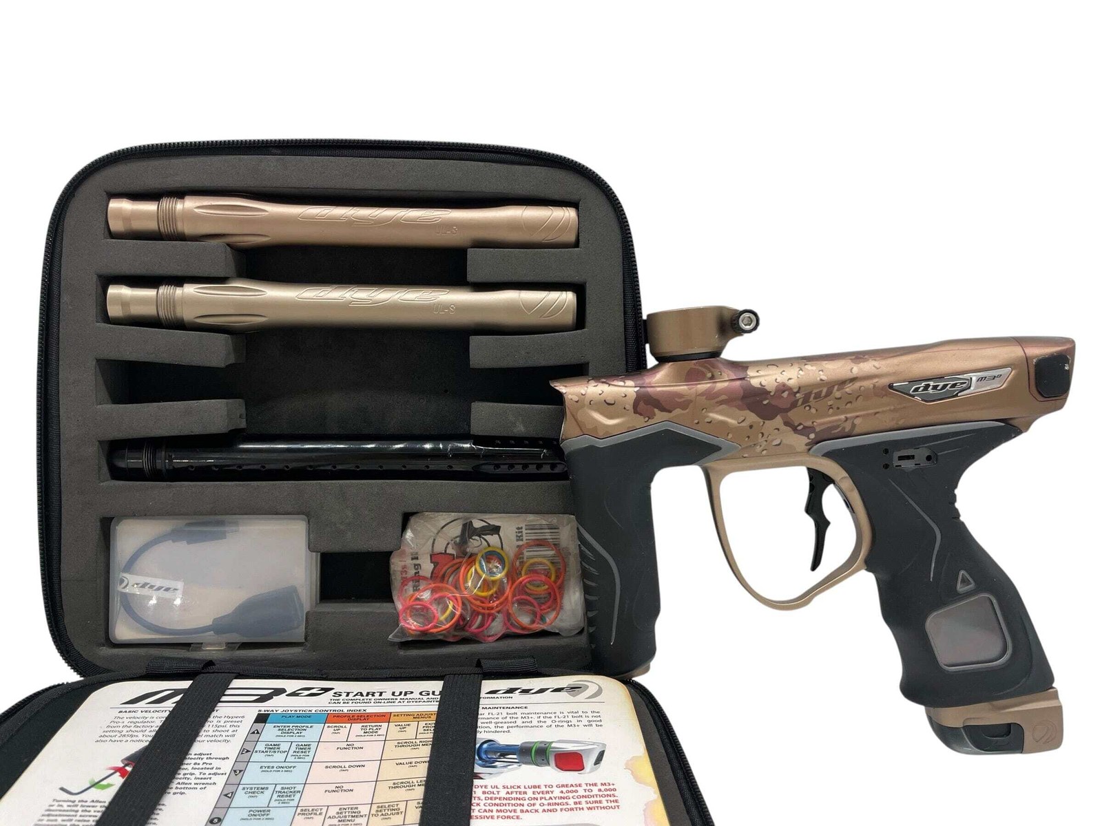 DYE M3+ PGA Desert Storm Paintball Gun