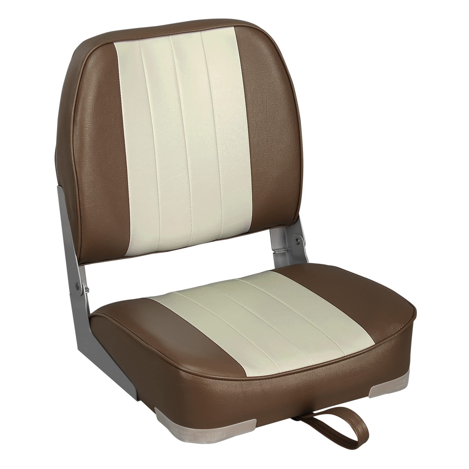 New Low Back Folding Boat Seat (Brown/Sand)
