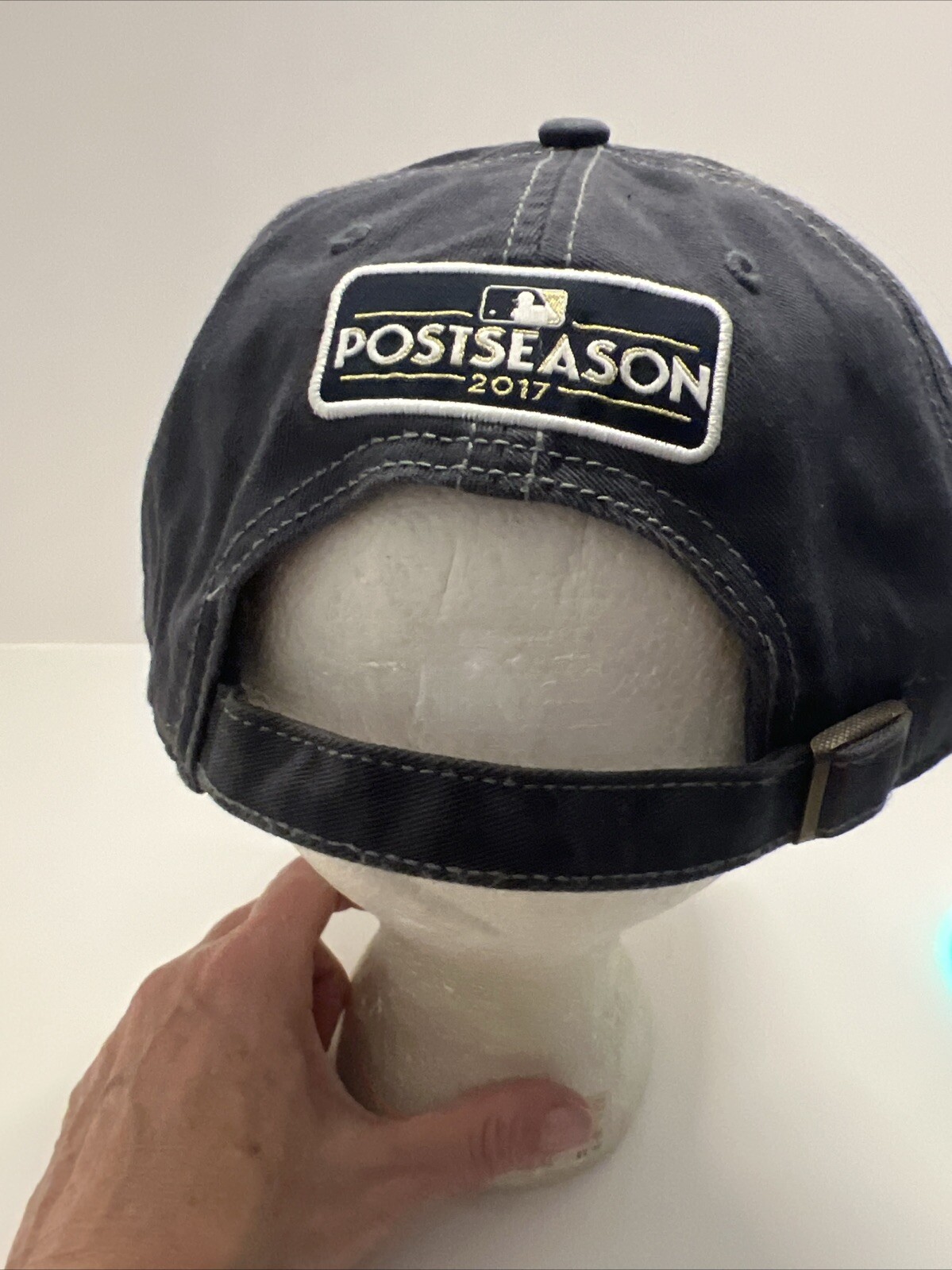 MLB Post Season World Series 2017 Houston Orange Logo on Gray Hat Cap EUC