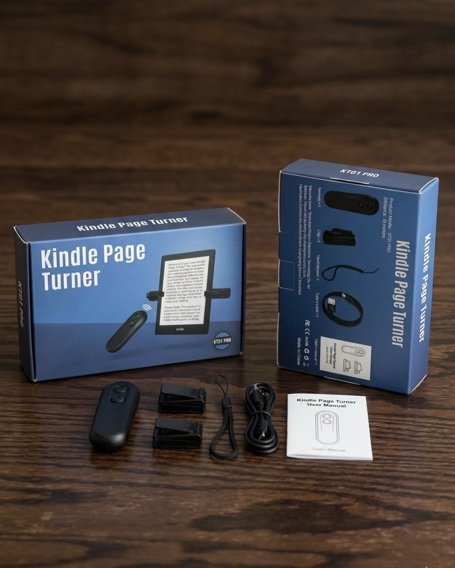Kindle Page Turner Remote Control - KT01 PRO Hands-Free Reading Accessory - New