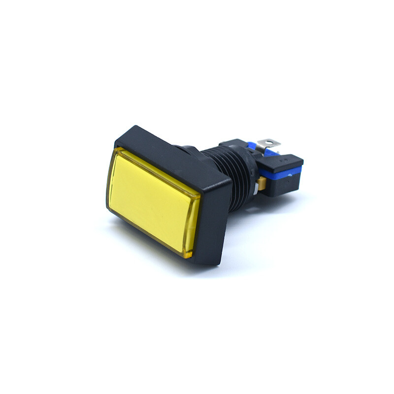LED Arcade Buttons Rectangle with Microswitch 50mm*33mm Push illuminated Machine