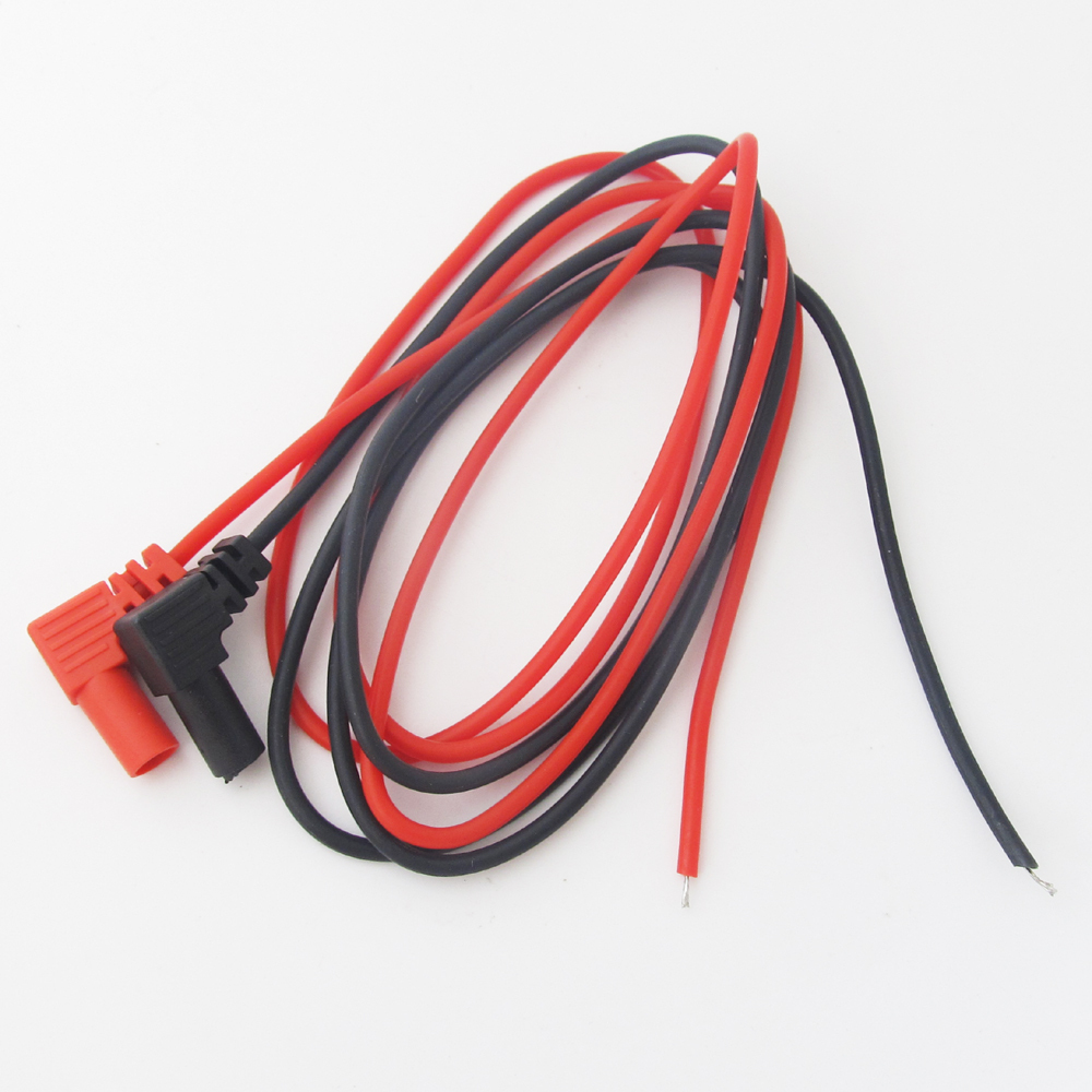 10 sets Injection Insulation 90°Banana Plug Silicone Test Cable for Multimeter