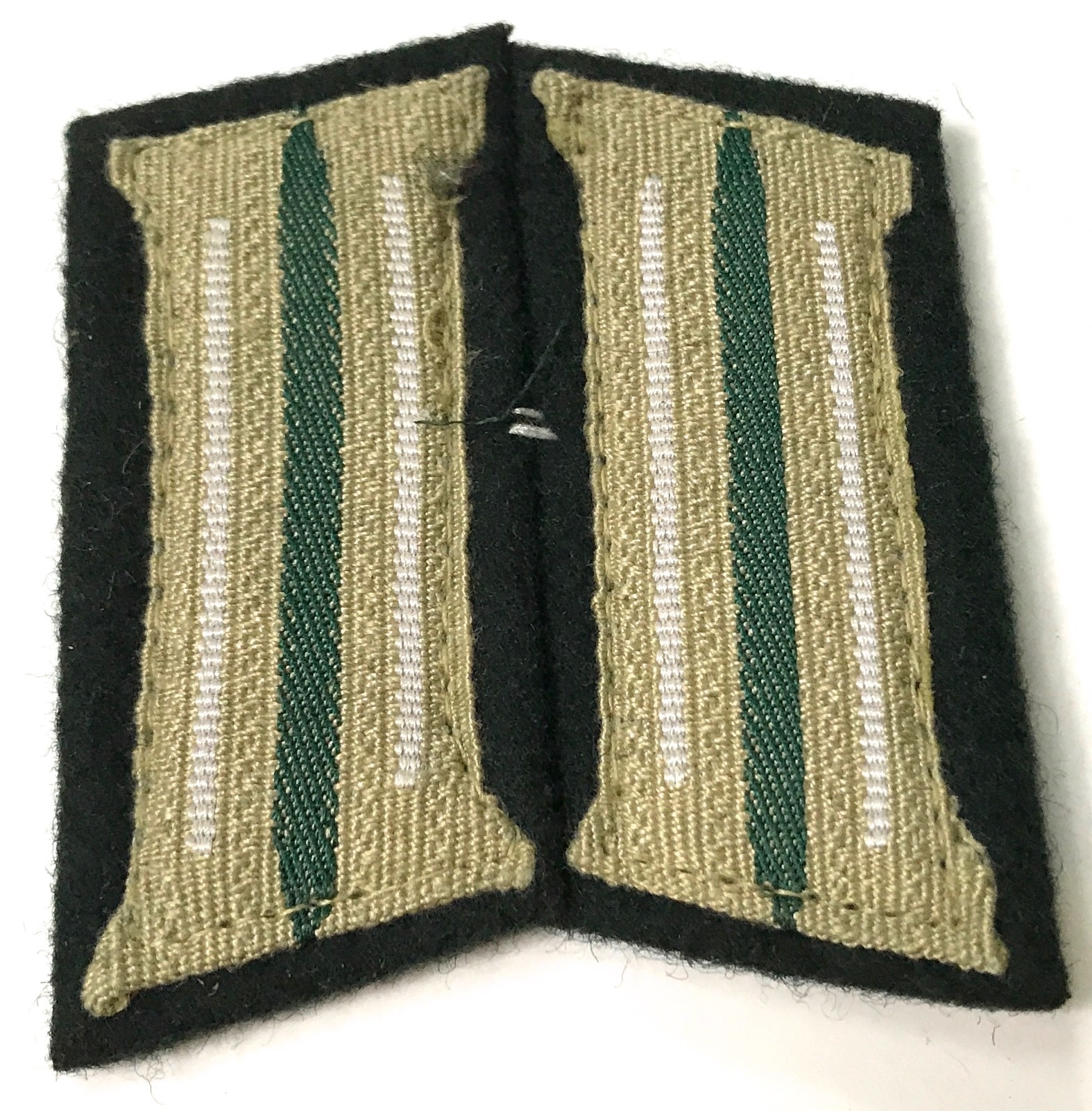 WWII GERMAN ARMY HEER M36 TUNIC COLLAR TABS LITZEN ENLISTED NCO-INFANTRY