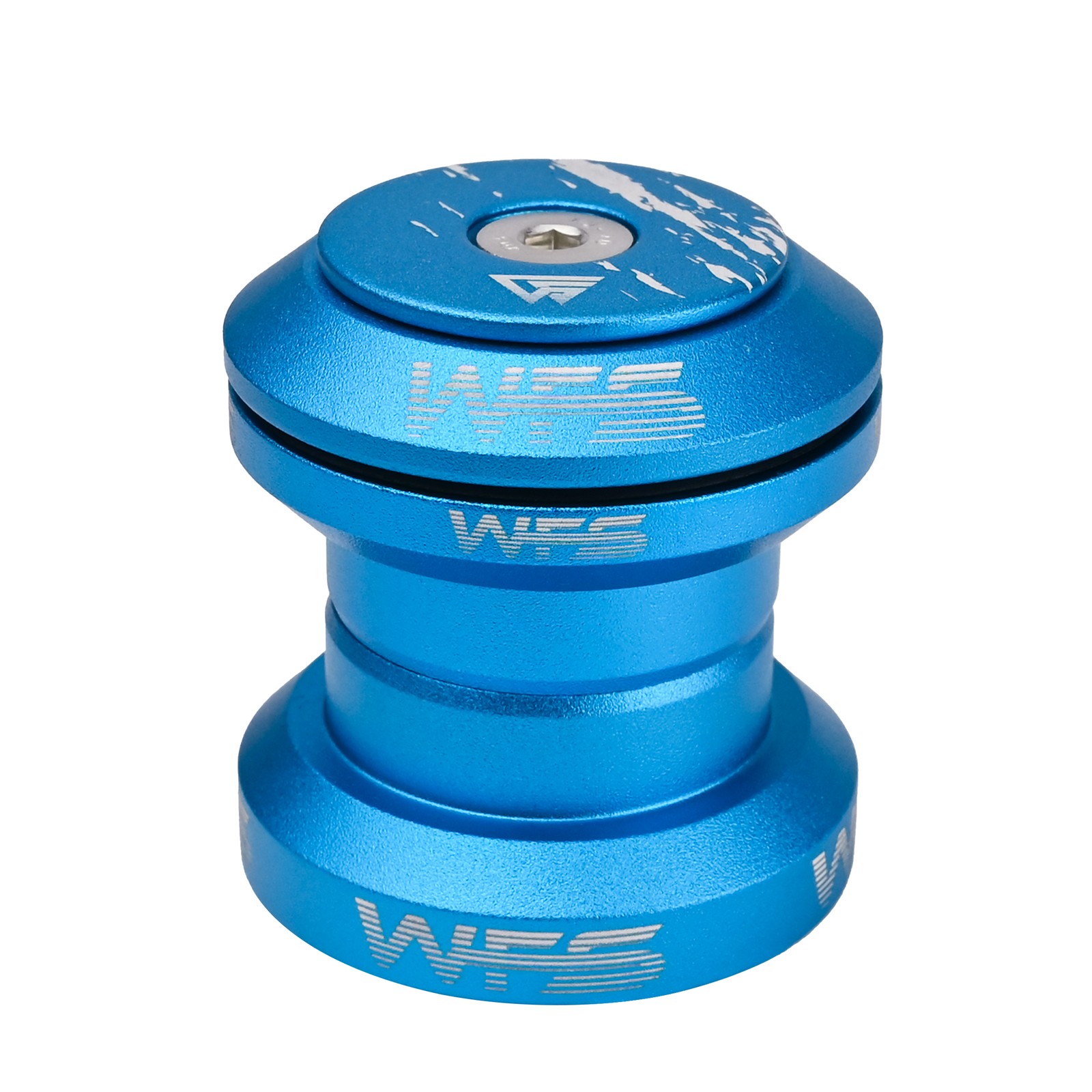 WFS NV.37 1-1/8 inch CNC Threadless MTB Road Headset with Top Cap , Blue