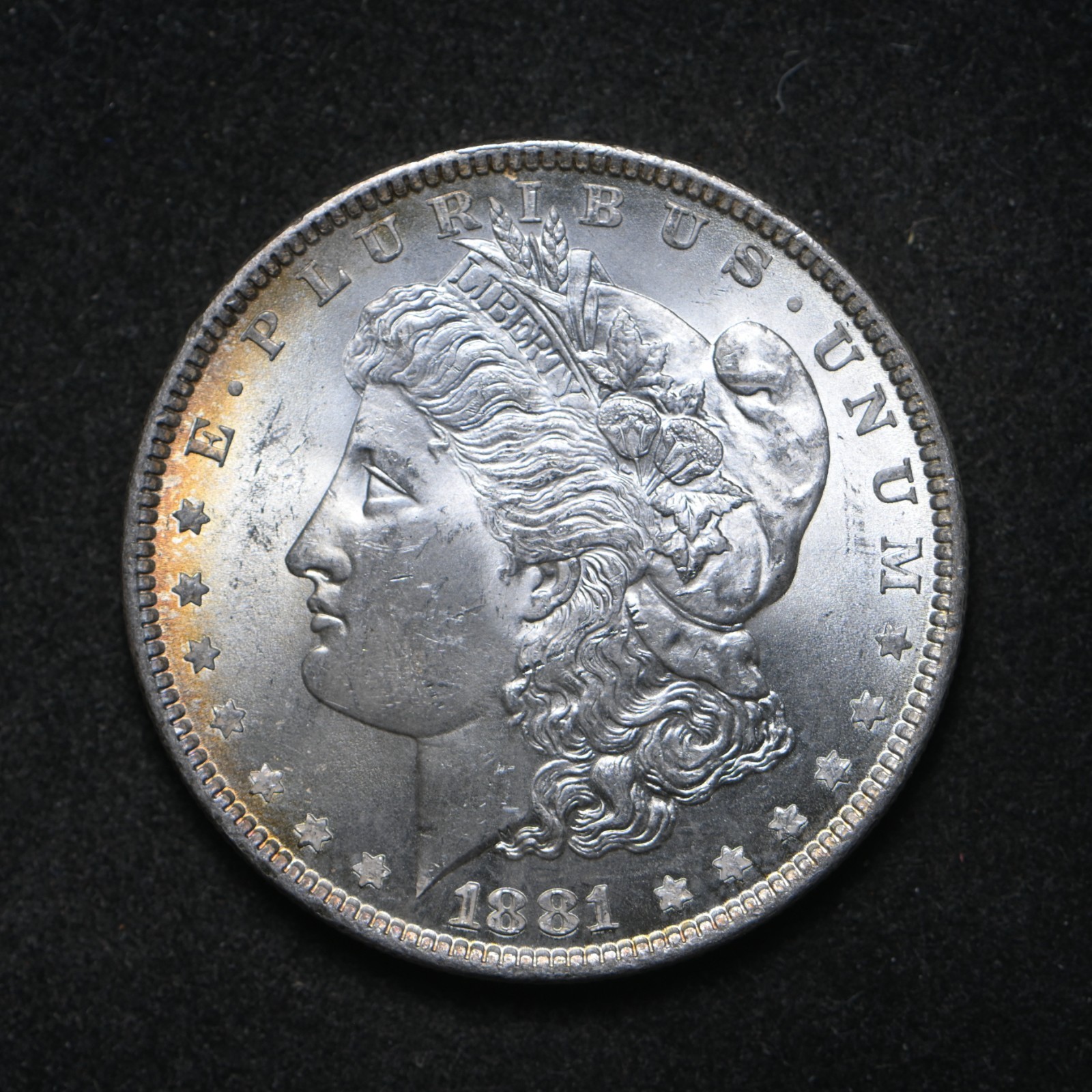 1881 Morgan Silver Dollar BU+ (cn16452)