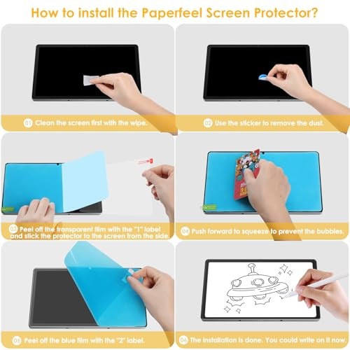 2 Pack Screen Protector Compatible With Lenovo Idea Tab Pro 12.7" 2025,1 Paper