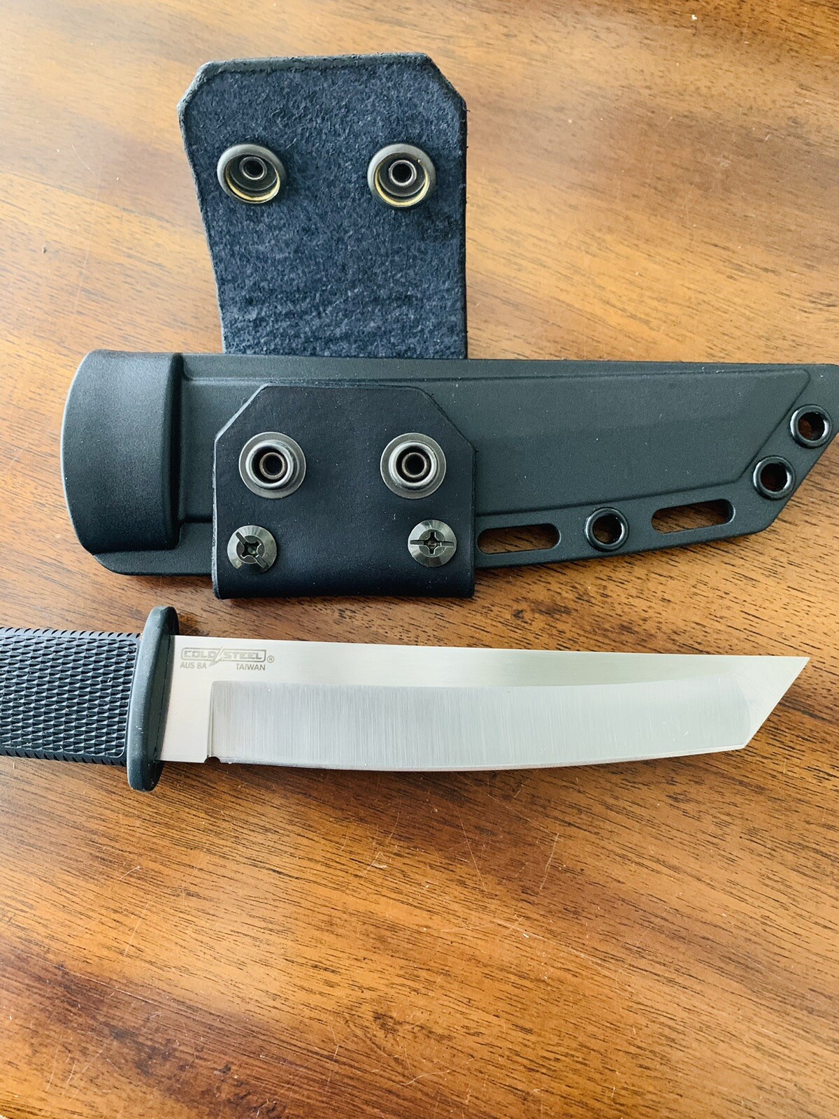 Leather horizontal carry strap for Cold Steel Kobun knife & sheath not include