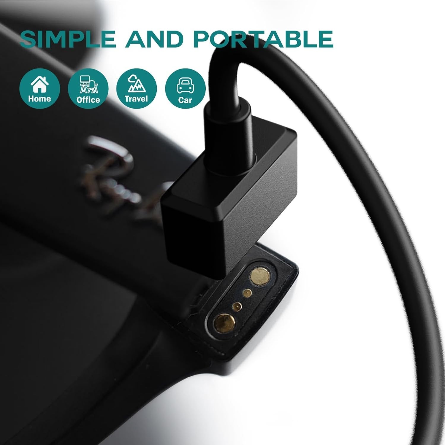 Charger Cable Compatible with Ray-Ban Stories Smart Glasses - 1M