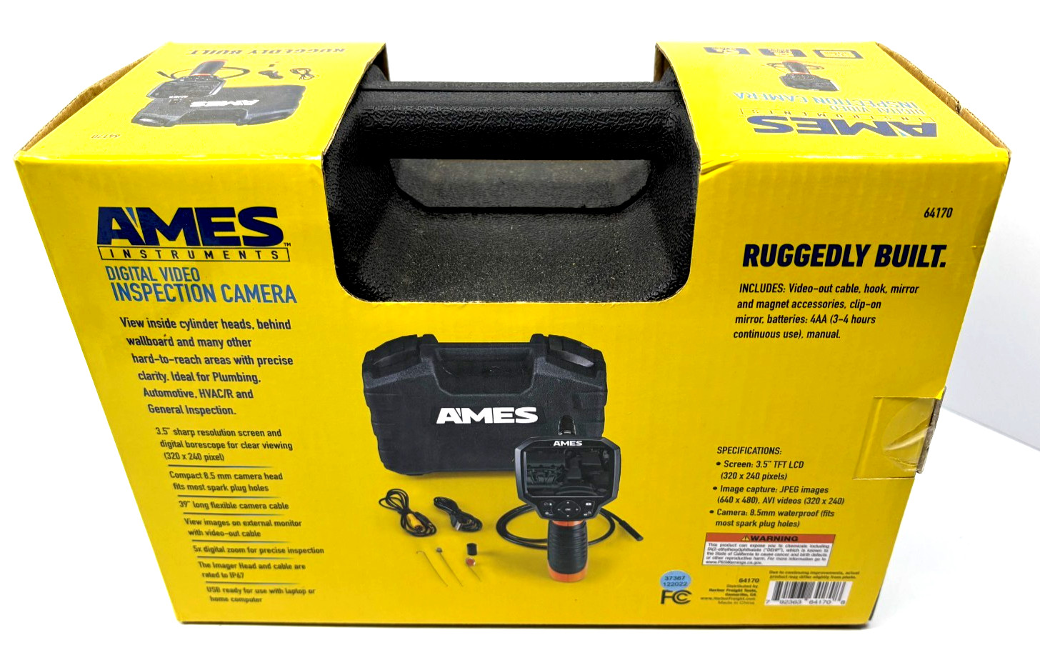 AMES INSTRUMENTS 64170 3.5" Digital Video Inspection Camera new