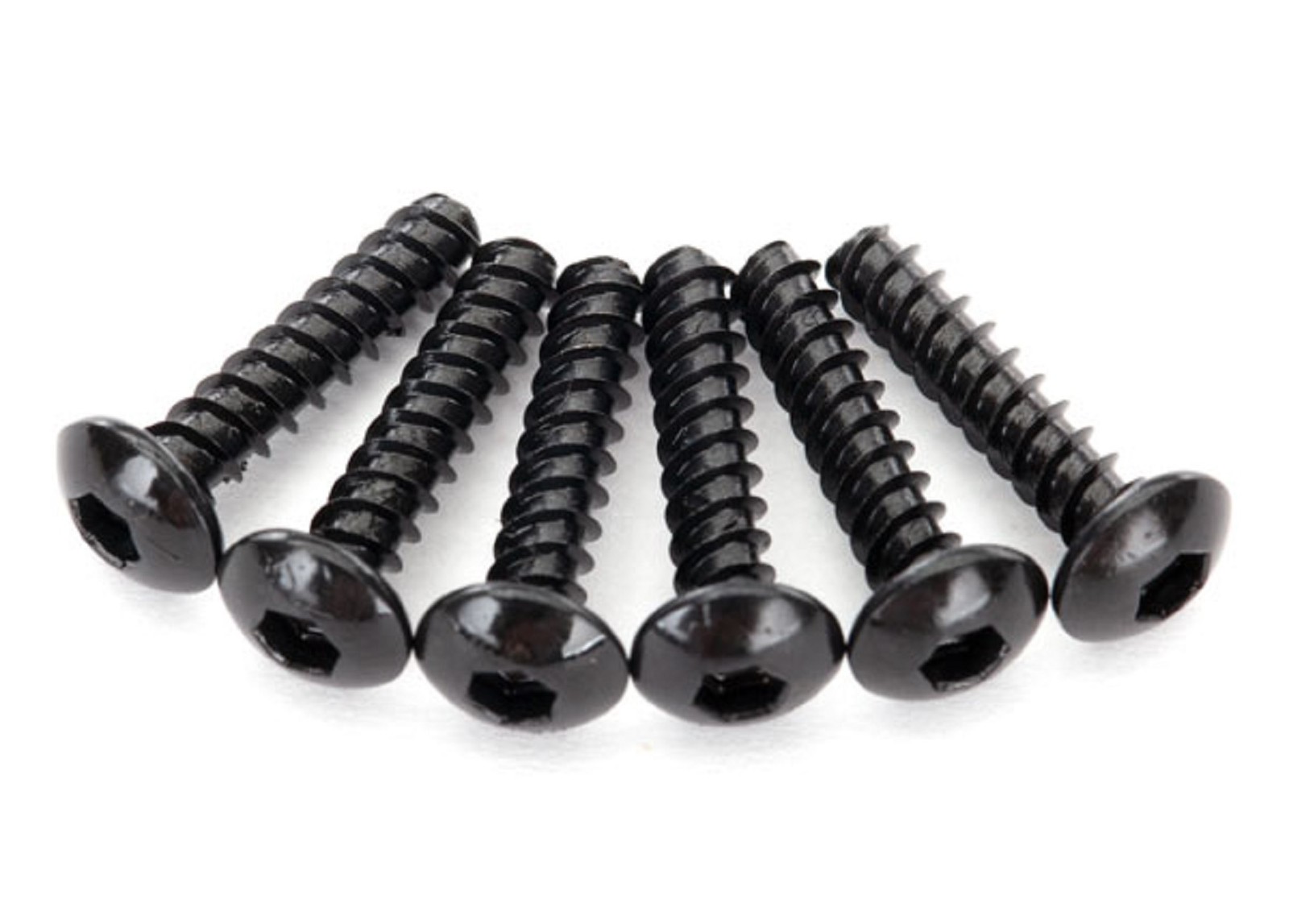 Traxxas 8299 - Button Head Self-Tapping Screws, 2.6x12mm (6)