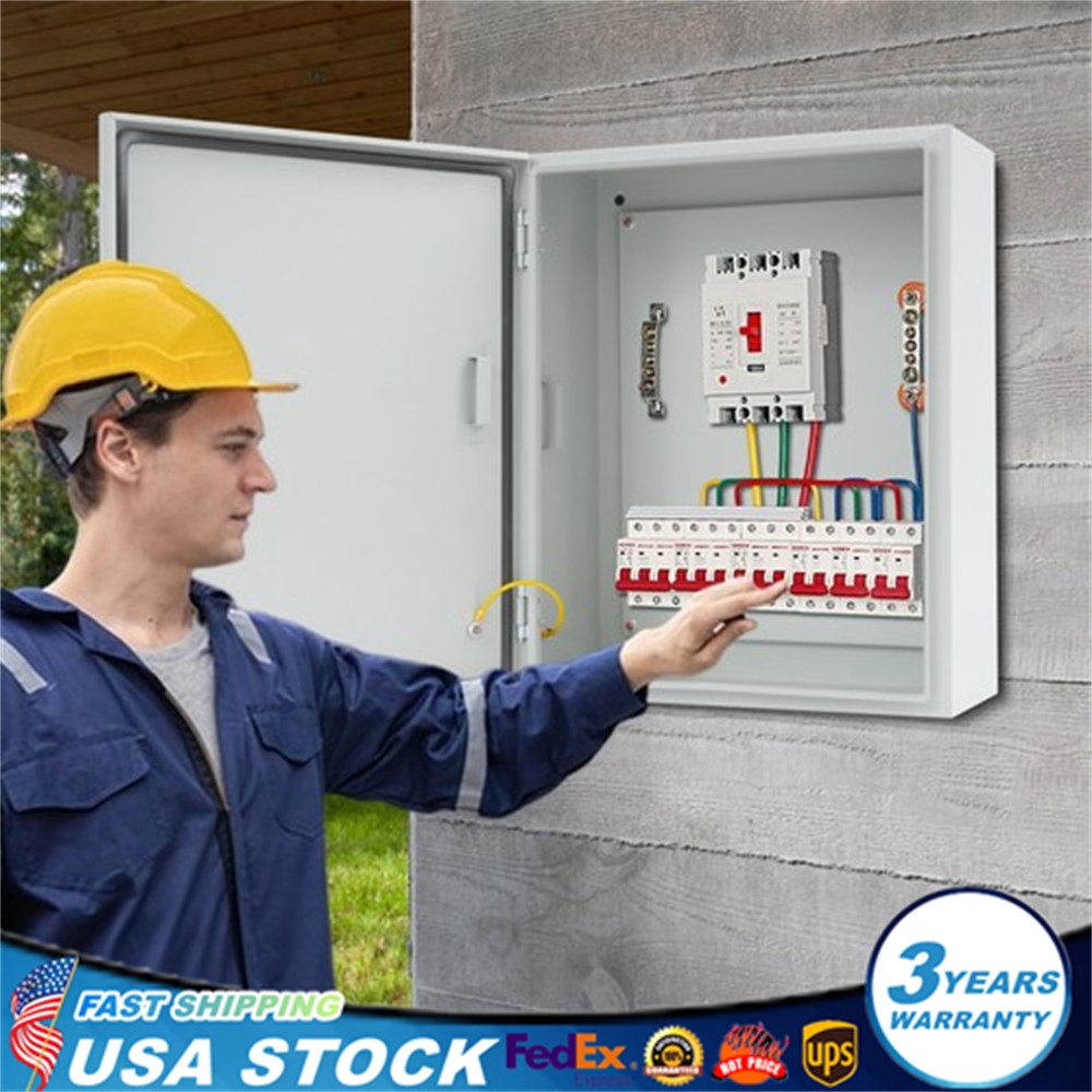 16"x8"x20" Steel Outdoor Waterproof Electrical Box Wall Mount Junction Box IP50