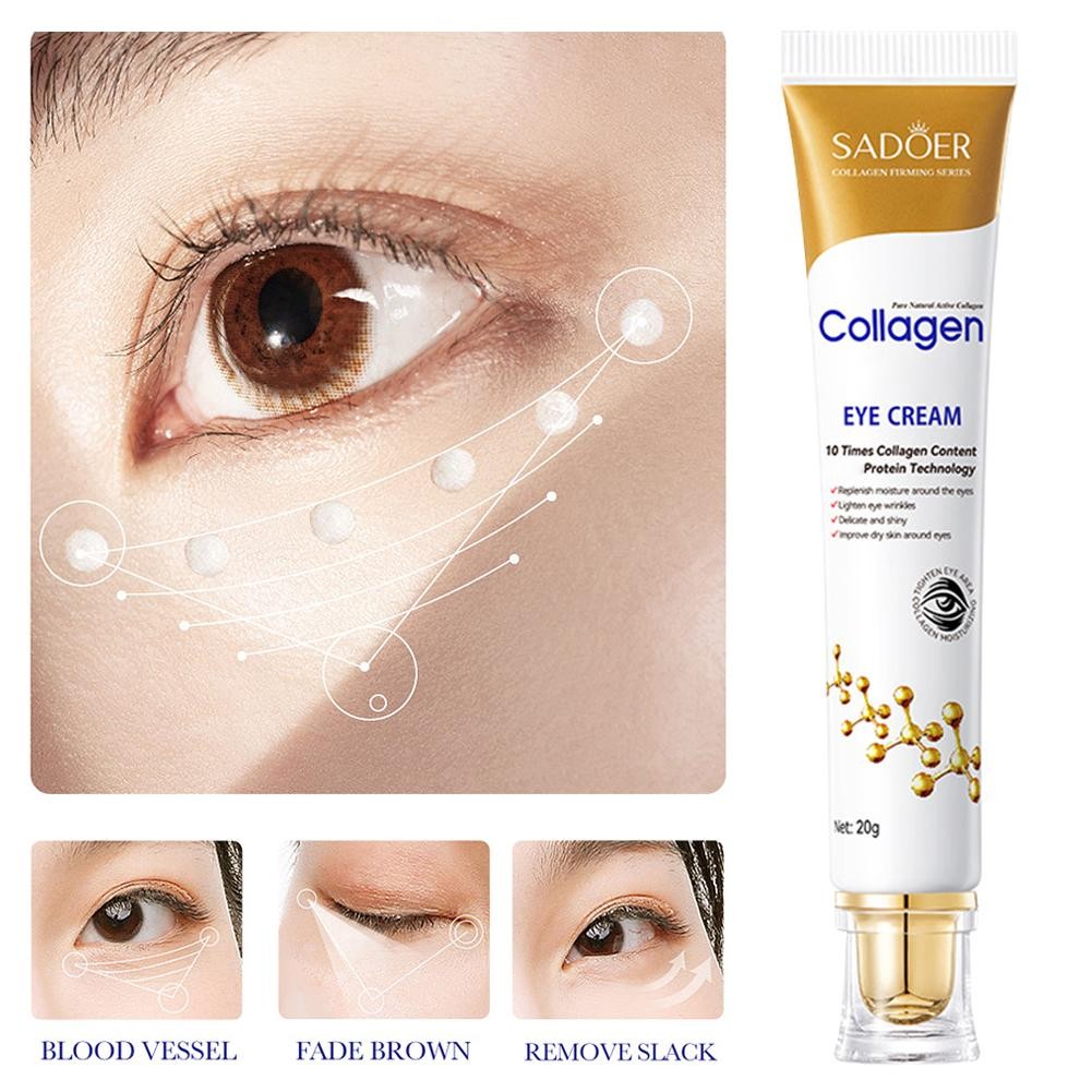 Collagen Anti wrinkle Eye Cream Remove Eye Bags & Dark Circles 1pcs J2K3 R6 P7Z1