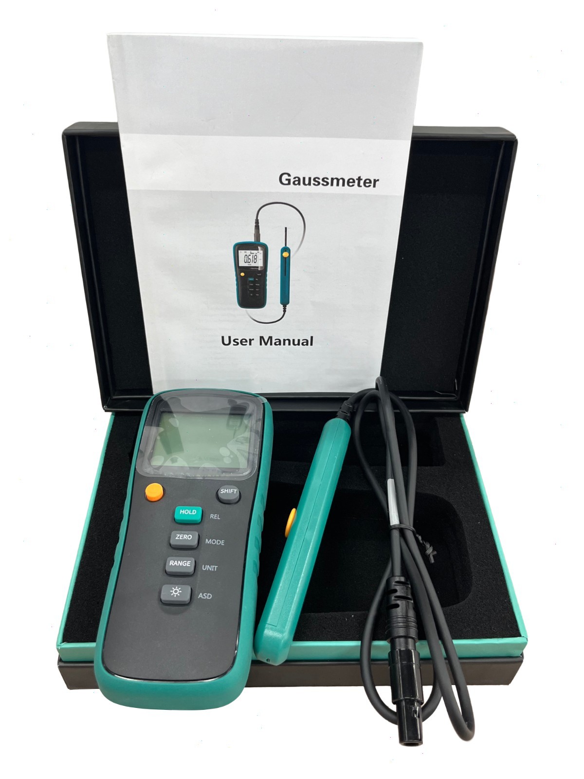 AC DC Magnetic Field Meter Tester with Range 2mT~3000mT Class 1 Modbus Protocol