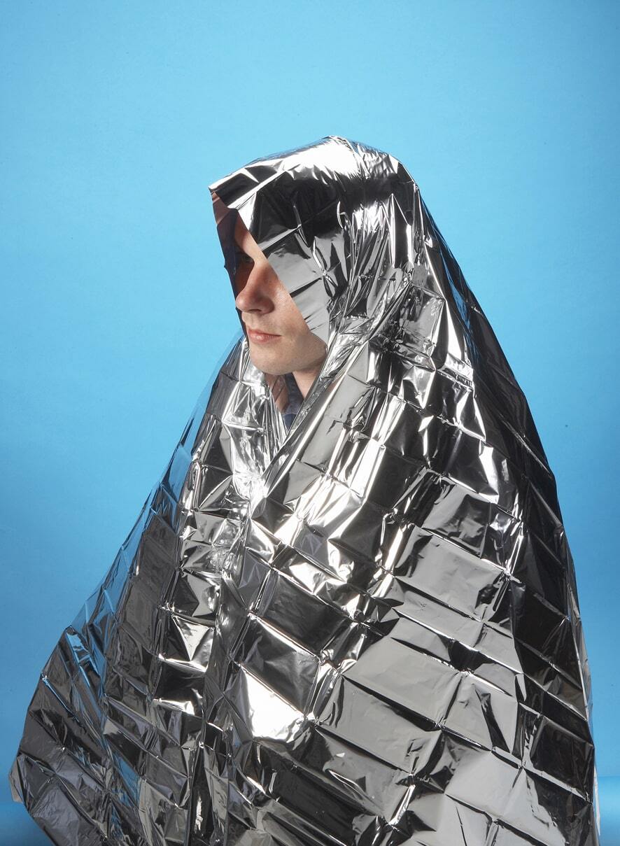 6pcs Foil Emergency Mylar Thermal blanket Outdoors Hiking Survival Marathons